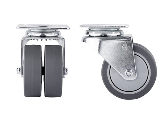 Universal Caster Quiet Versatile TPR Swivel Casters for Light Industry Furniture
