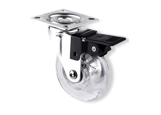 Enhanced Durability Style Furniture Wheels in Clear PU Customizable for Heavy Duty