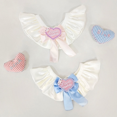 Adjustable Pet Bib with Bow Tie for Cats and Small Dogs