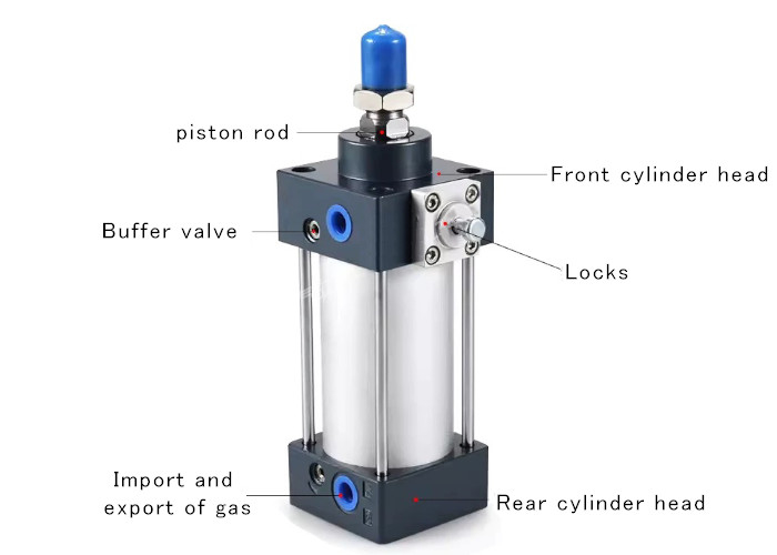 Pneumatic Element SCL Series Lockable Standard Pull Rod Cylinder