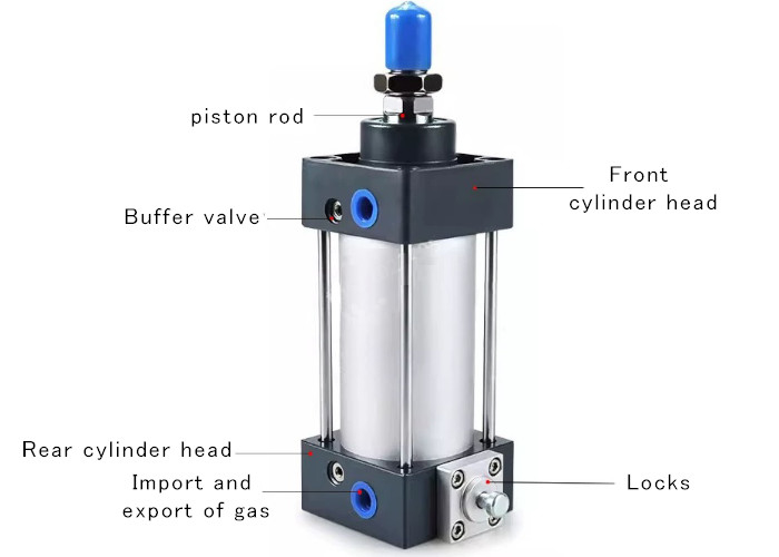 Pneumatic Element SCL Series Lockable Standard Pull Rod Cylinder