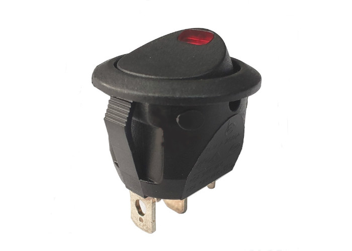 Printer Switch RC Series Circular Boat Shaped Rocker Switch With Lights