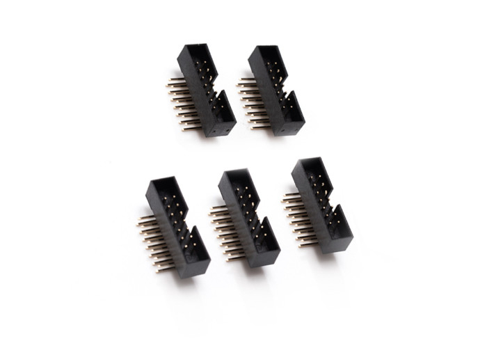 Customized 90° Simple Bull Pin Connector for LED Projects IDC Interface 2.54mm Line Length
