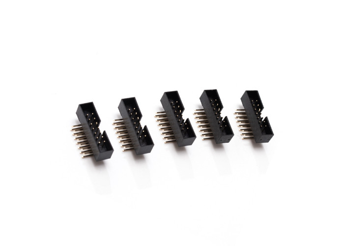 Customized 90° Simple Bull Pin Connector for LED Projects IDC Interface 2.54mm Line Length