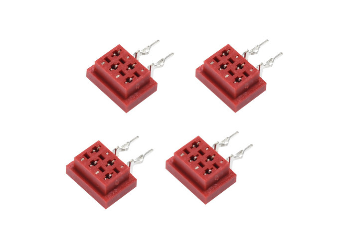 Customized Red IDC Socket, 90° DIP Connector for Reliable Board-to-Board Links