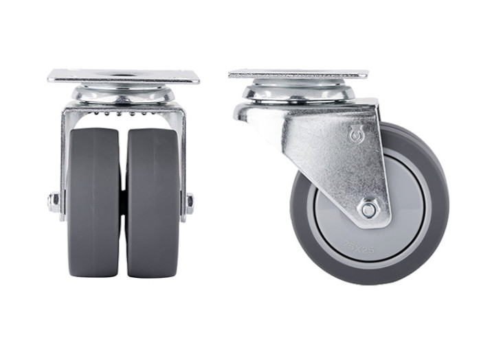Universal Caster Quiet Versatile TPR Swivel Casters for Light Industry Furniture