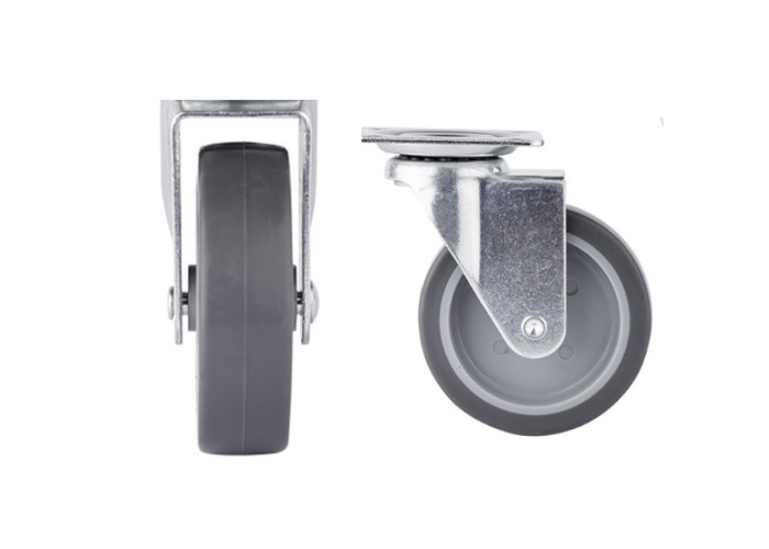 Light Industry Multi-Directional Casters: 1.5"/2"/3"/4" with Brake & Threaded Stem for Furniture & Cart Mobility
