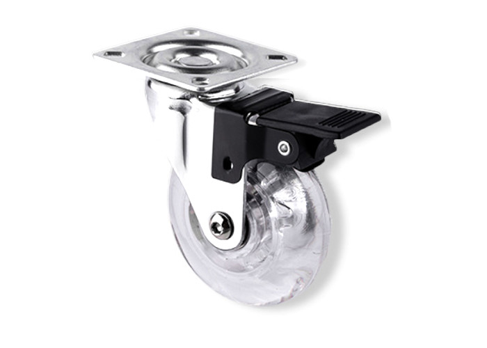 Enhanced Durability Style Furniture Wheels in Clear PU Customizable for Heavy Duty