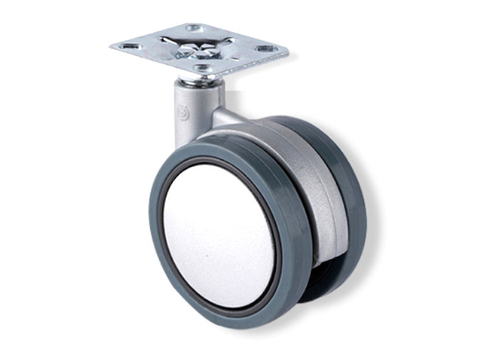 Durable Plastic Chair Casters 2.5"/3" With PU Coating For Quiet Glide