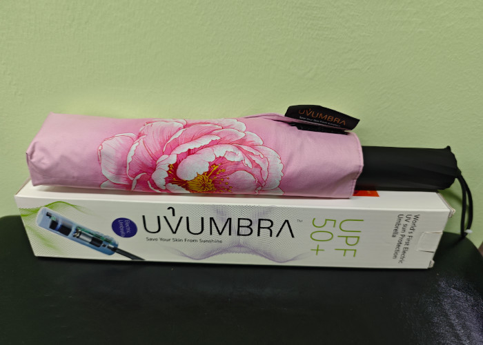 Introducing The World's First Electric Umbrella With UPF50 UV Protection 53.5 Cm * 6 Ribs