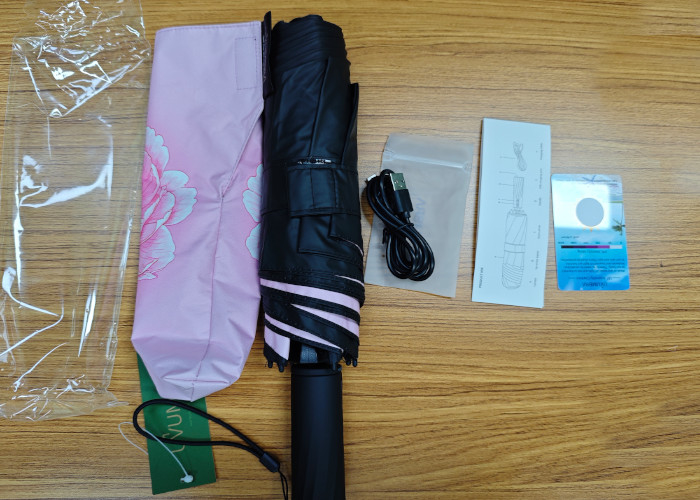Introducing The World's First Electric Umbrella With UPF50 UV Protection 53.5 Cm * 6 Ribs