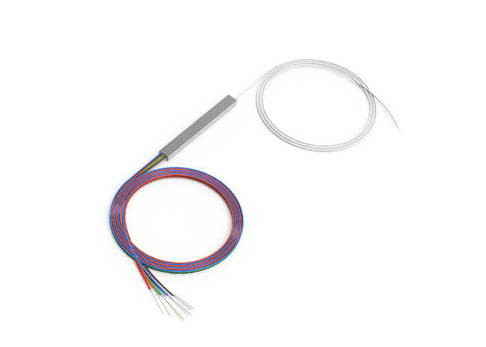 PLC Fiber Optic Splitter Miniature Steel Tube Type 1x2/4/8/16/32/64/128 Splitter Without Head Differential