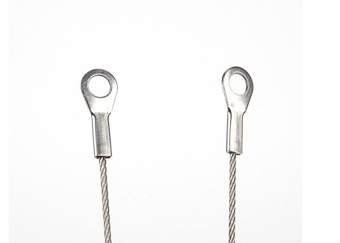 Silver Stainless Steel Wire Rope Secure Locking Buckles Pull Ropes and Eyelet Terminals for Ultimate Safety