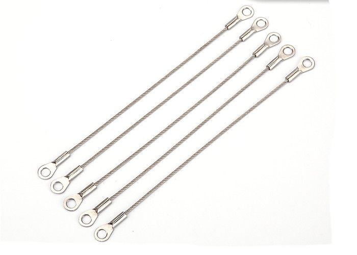 Silver Stainless Steel Wire Rope Secure Locking Buckles Pull Ropes and Eyelet Terminals for Ultimate Safety