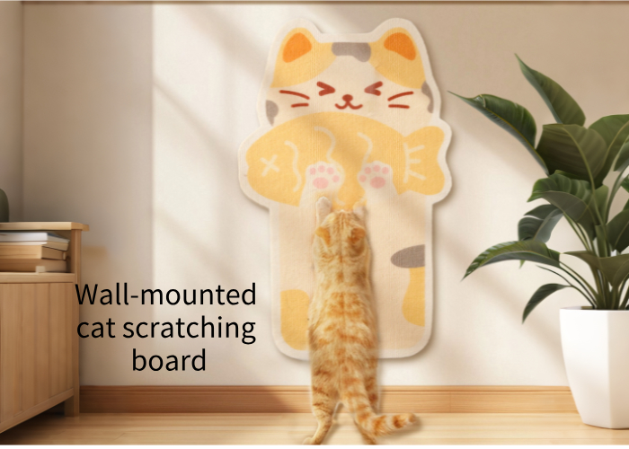 120g/134g/110g/100g Polyester Jumbo Wall-Mounted Cat Scratching Panel Cartoon Fabric Protector for Sofa Furniture