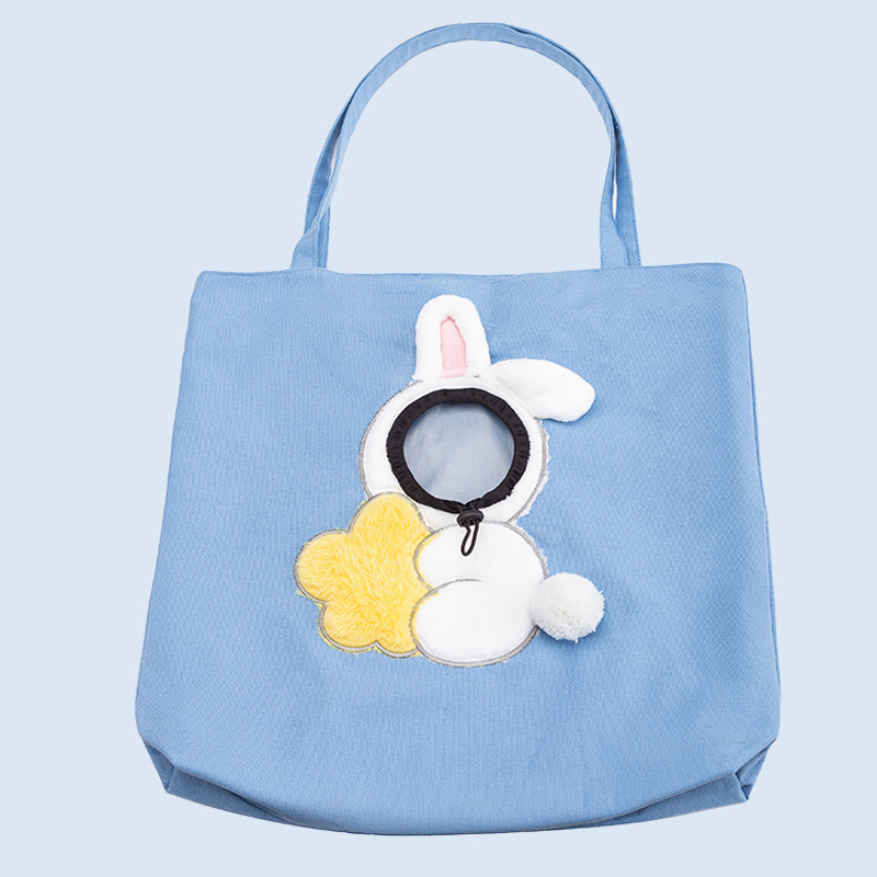 Bee-Shaped Canvas Pet Carrier Bag for Cats and Small Dogs