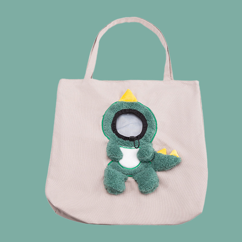 Bee-Shaped Canvas Pet Carrier Bag for Cats and Small Dogs