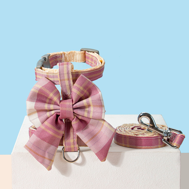 Adjustable Cat Harness Leash Set with JK Skirt Design