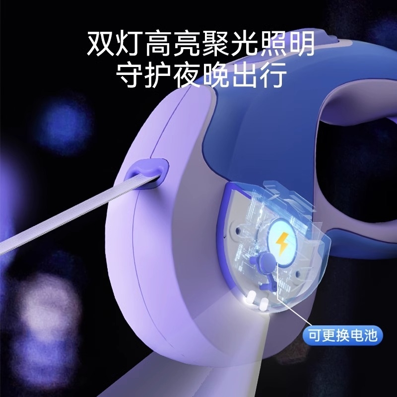 Retractable Dog Leash for Small Medium Dogs 3m 5m Auto Reel Shock Absorbing