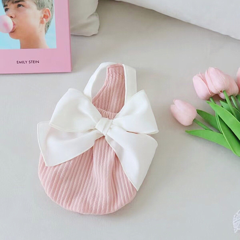 Lightweight Bow-Strapped Pet Skirt for Small Dogs Cats