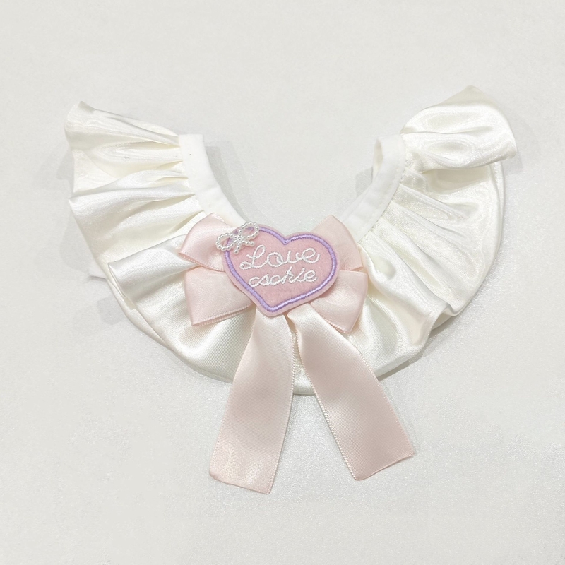 Adjustable Pet Bib with Bow Tie for Cats and Small Dogs
