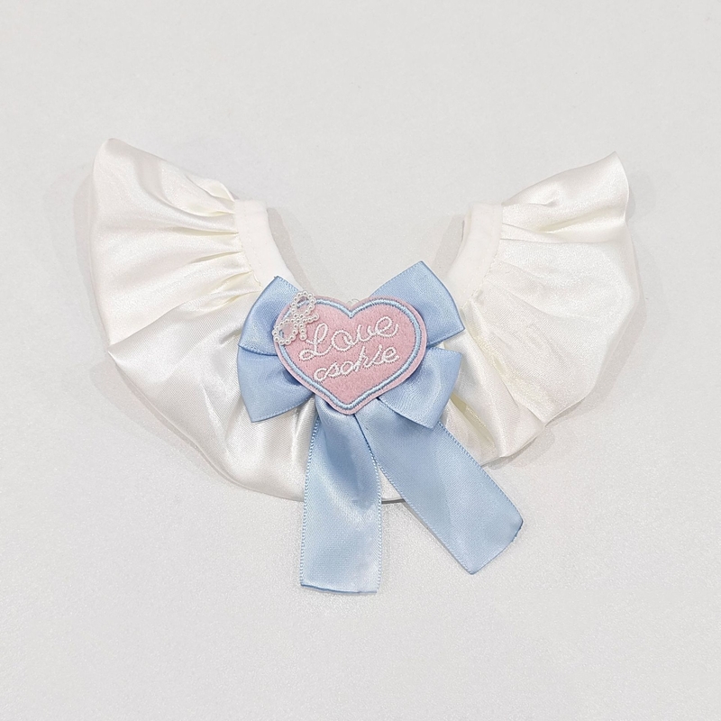 Adjustable Pet Bib with Bow Tie for Cats and Small Dogs
